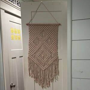 Cream Macrame Wall Hanging